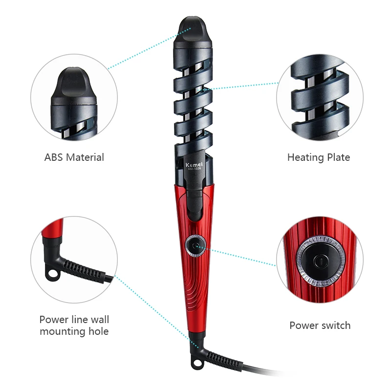 Плойка для завивки волос Magic с спиралью Профессиональный стайлер салона