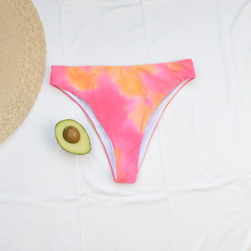 

2021 new split ladies swimsuit gradient hollow sexy split swimsuit female bikini set 2-piece female