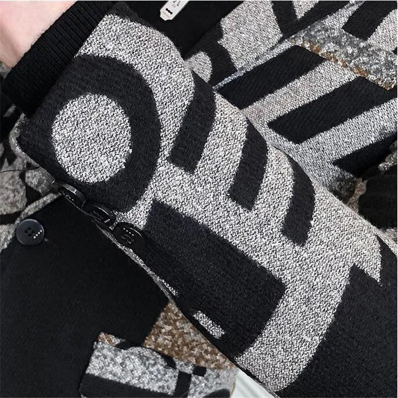 Мужской шерстяной Блейзер в стиле ретро осень/зима 2021 приталенный с надписью