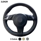 Чехол для руля автомобиля, из искусственной кожи, бежевый, черный, серый, для Porsche Cayenne 2011, 2012, 2013, 2014