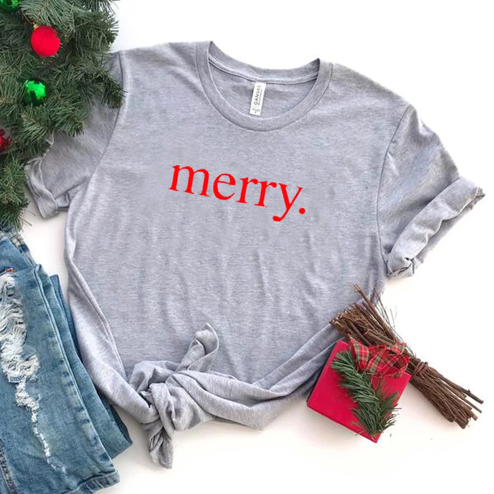 

Merry Christmas Print T Shirt Women Short Sleeve O Neck Loose Tshirt Cool Christmas Day Gift Women Tee Shirt Tops Cotton Shirts