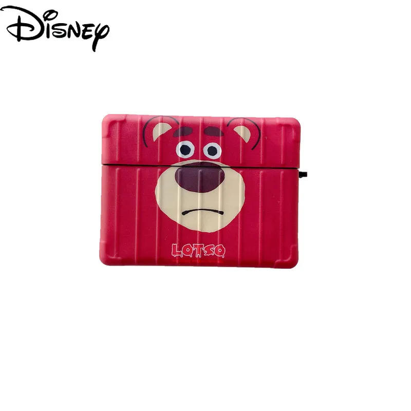 

Disney strawberry bear wireless earphone sleeve for iPhone airpods 1/2/pro3 earphone sleeve silicone bluetooth-compatible