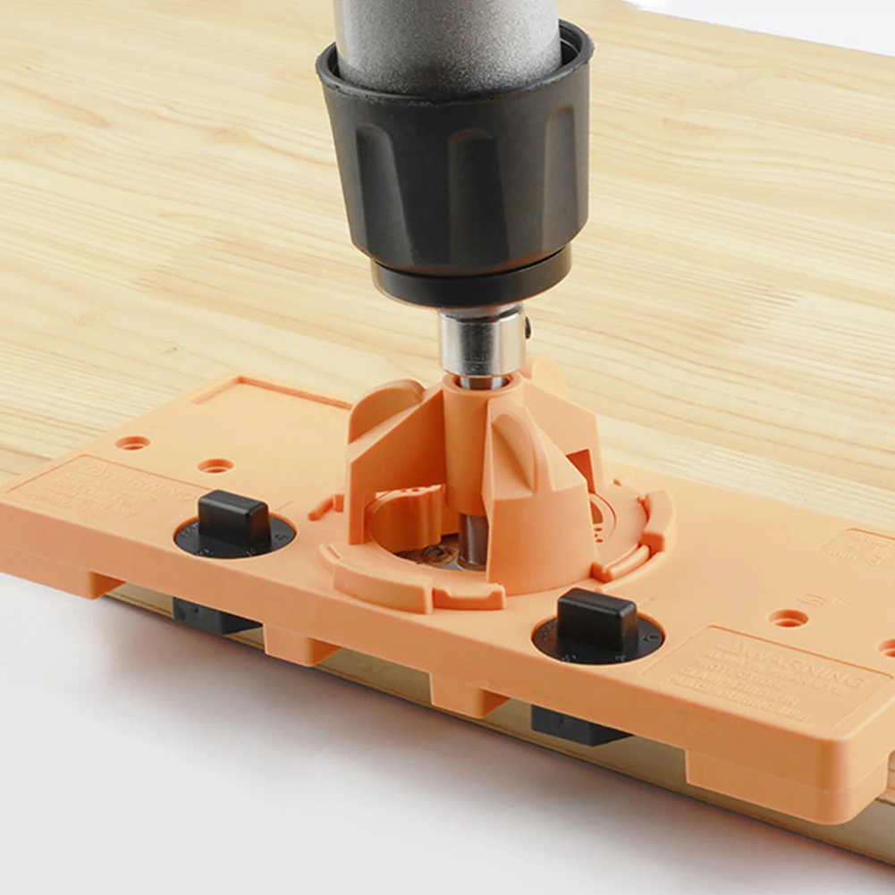 

35mm Hinge Drilling Jig Concealed Guide Hinge Hole Locator Woodworking Hole Opener Door Cabinet Accessories Tool