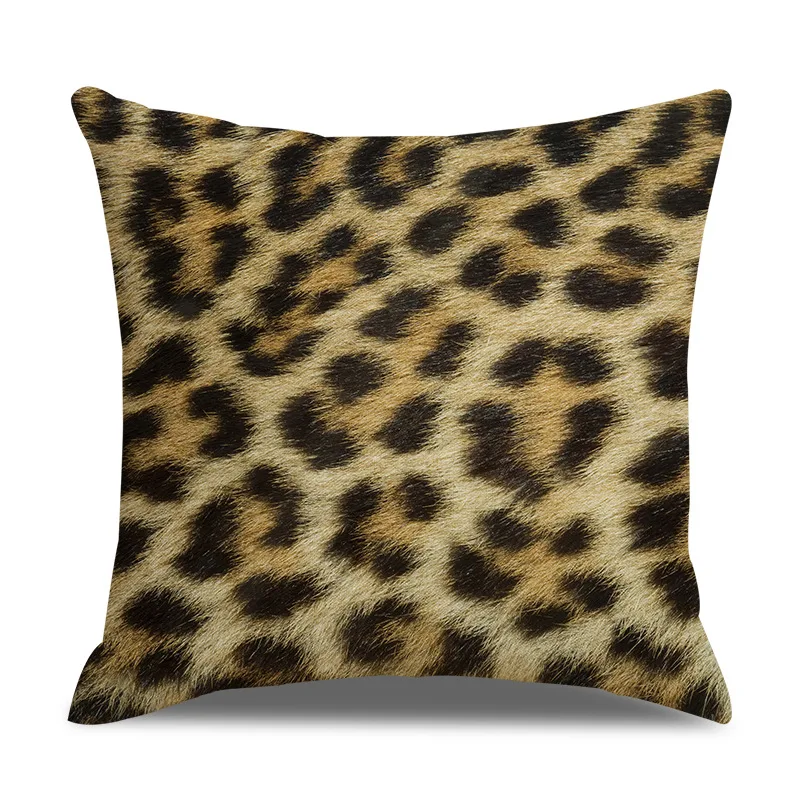 Диванная подушка с леопардовым узором животными текстурой леопард тигр Жираф