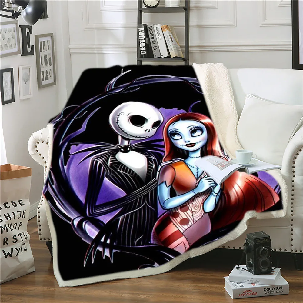 

Nightmare Before Christmas Ultra Soft Throw Blanket Flannel Fleece All Season Light Weight Living Room/Bedroom Warm Blanket