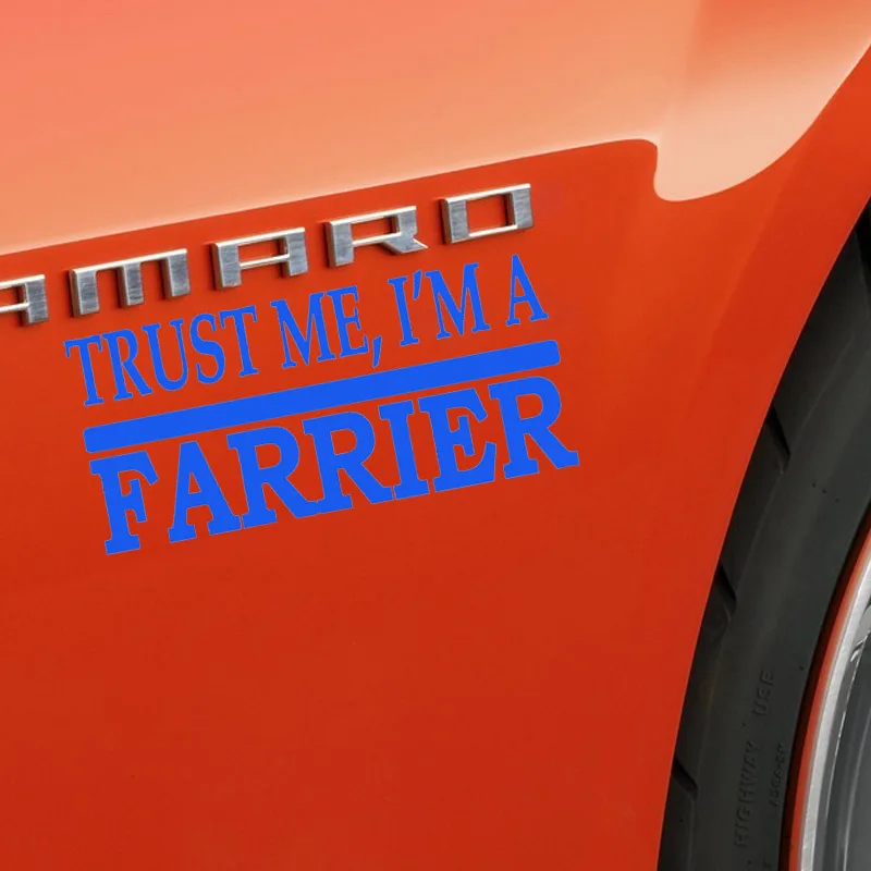 EmpireYing 8 цветов забавные английские буквы Trust Me Farrier автомобильные Стикеры для