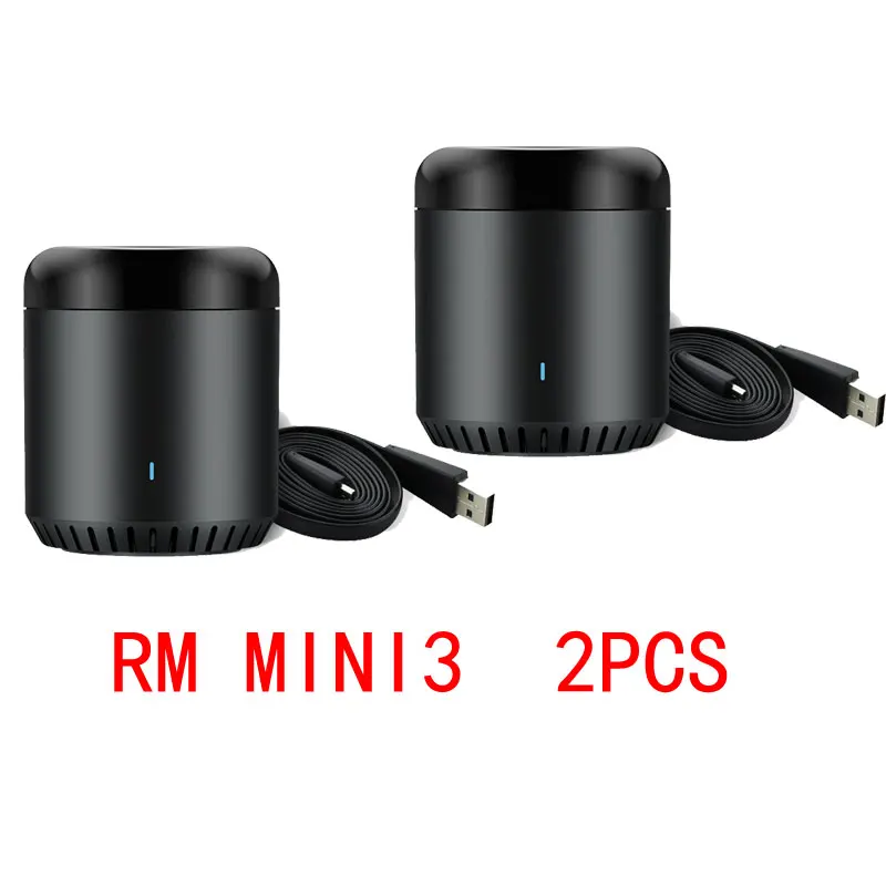 RM mini3 2PCS Broadlink RM Mini3 Универсальный Интеллектуальный WiFi/IR/4G беспроводной ИК пульт дистанционного управления через IOS Android умный дом автоматизация Новинка - Цвет: RM mini3 2PCS