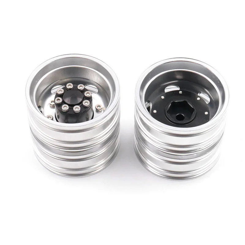 2 шт. ЧПУ задний обод колеса из металлического сплава для 1/14 Tamiya RC автомобиль