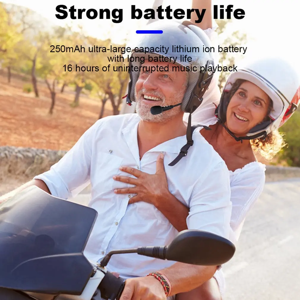 

T2 Wireless Bluetooth Motorcycle Helmet Headsets Wireless 5.0 Helmets Stereo Speaker MP3 Motorcycle Helmet Headphone