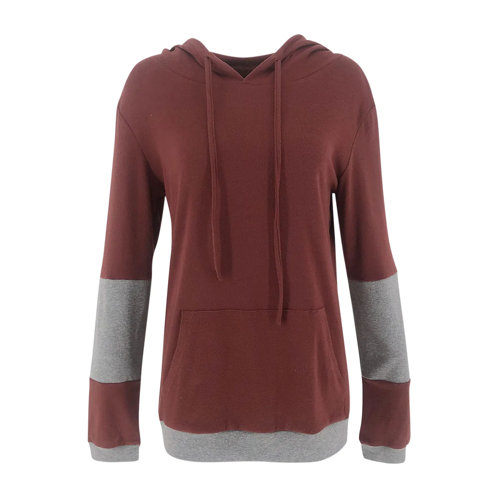 57# Women's Splicing Sweatshirts Long Sleeve Hoodies Sweatshirt Pullover Tops Blouse Pullover Hoodie Poleron Sudadera Mujer Tops