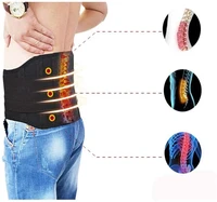 adjustable waist tourmaline lumbar warmer belt self heating magnetic therapy back support band brace massage care girdle