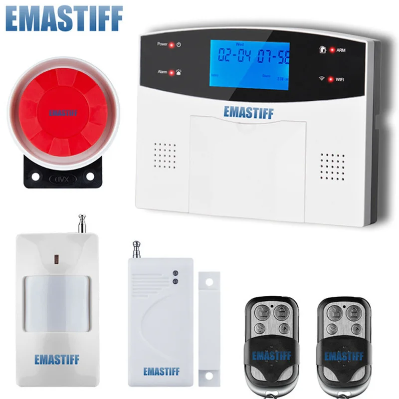 C Wifi GSM PSTN сигнализация Беспроводная и Проводная детекторы сигнализация Умный дом релейный выход приложение английский/русский/испанский/Франция/Итальянский - Цвет: C