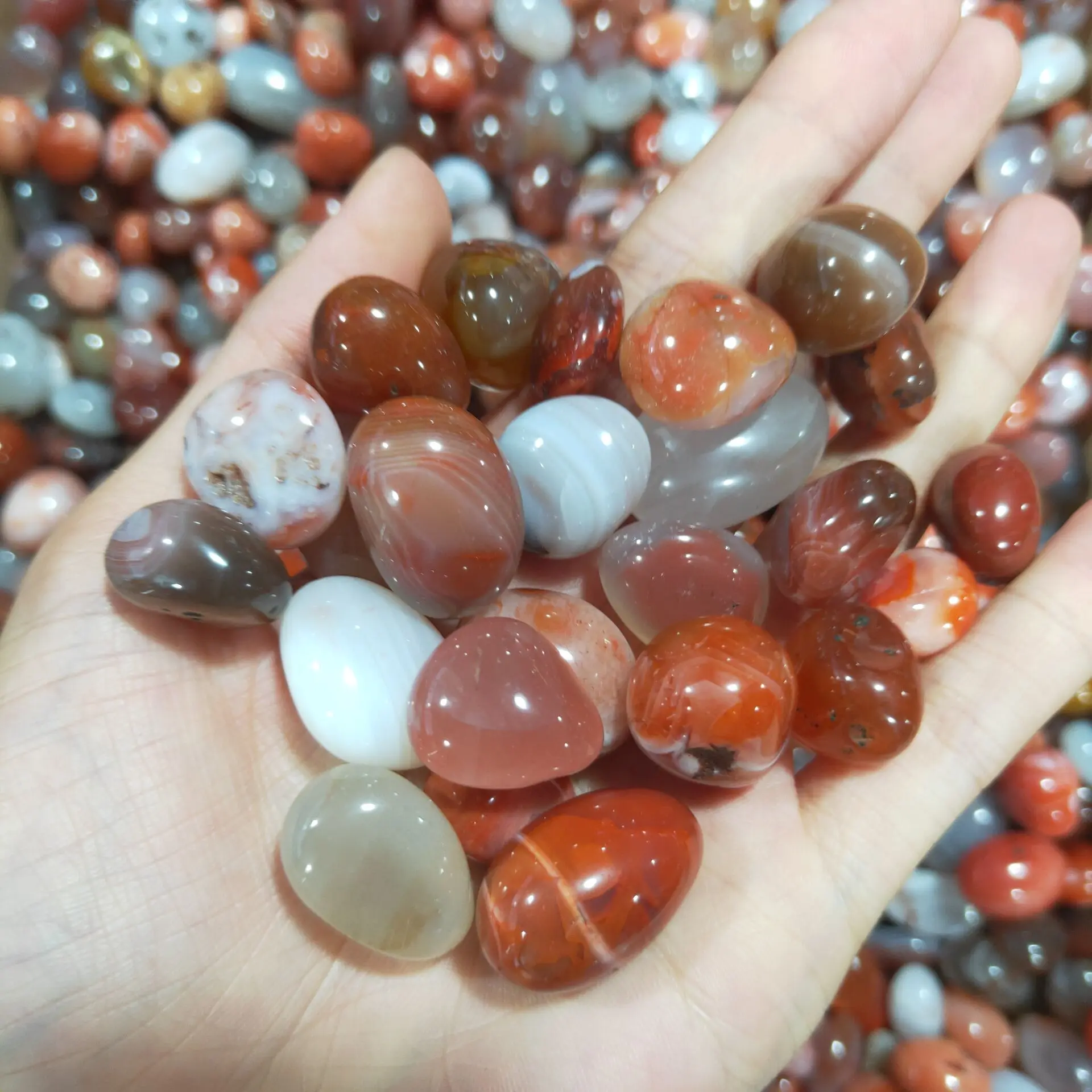 Натуральные красные сердолические лечебные камни для посадки аквариума | Дом и