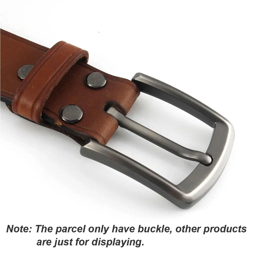 Мужская металлическая пряжка для ремня шлифованная с одним штифтом подходит 37-39