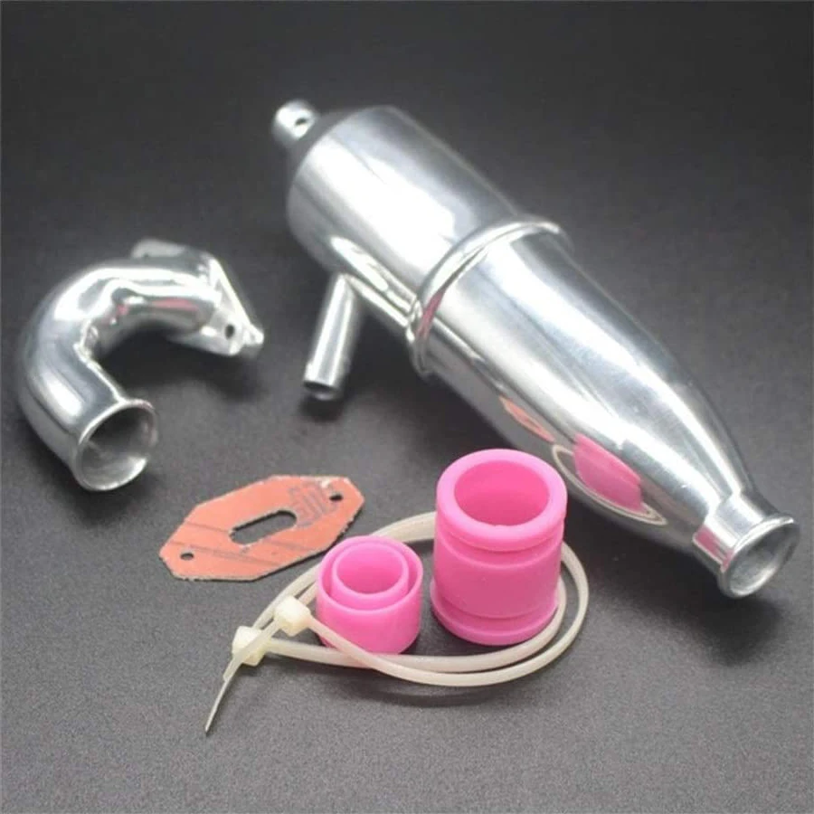 Upgrade Parts Aluminum Exhaust Pipe Sets102009(02026) 02031 02172 for 1:10 Nitro Buggy Model Car HSP 94188/94122/94166