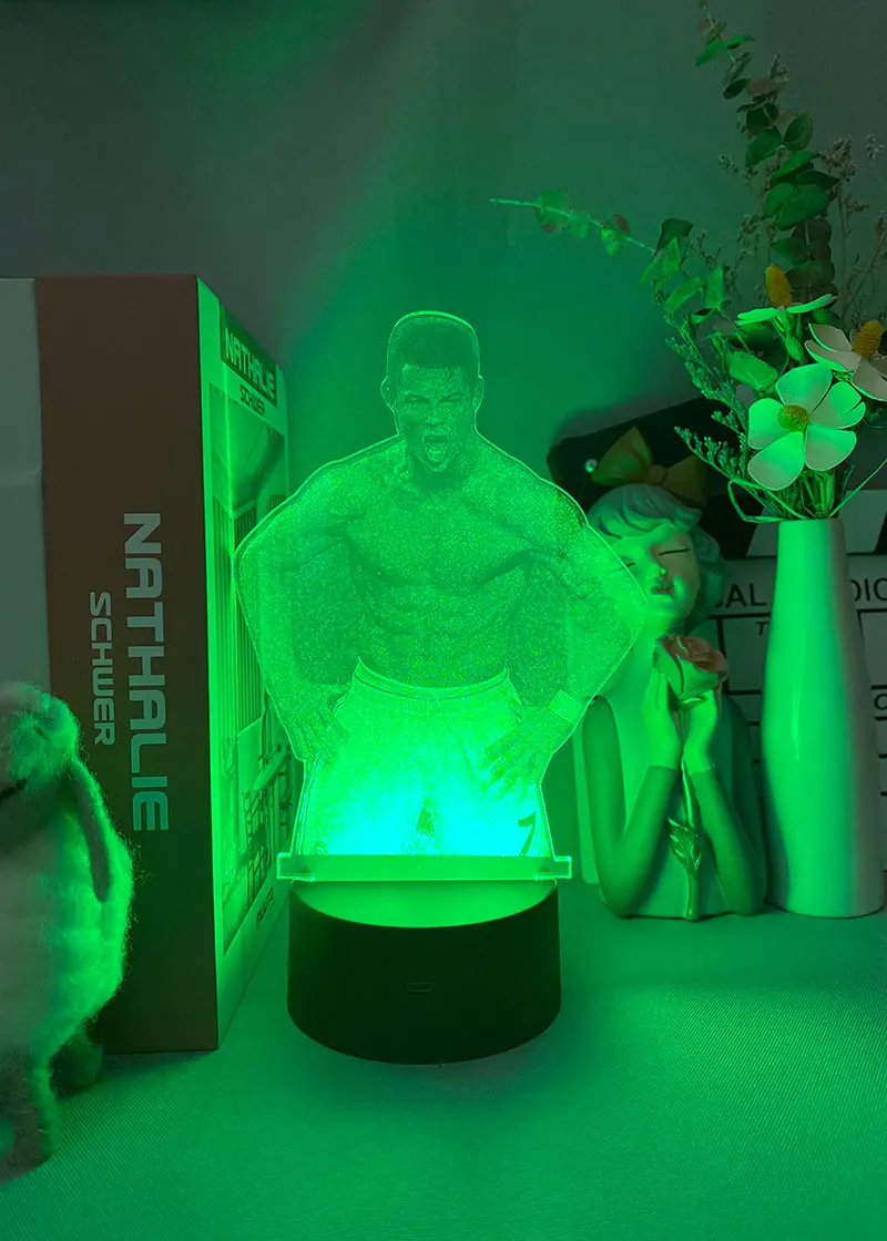 

RGB LED Night Light 3D Picture Lamp Football Superstar Ronaldo Smart Phone Control 16 Color Remote Gifts for Boys and Girls