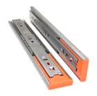 Направляющие для выдвижных ящиков, мягкие слайды из нержавеющей стали, 10-22 дюйма, Трехсекционные, для шкафов, мебельная фурнитура