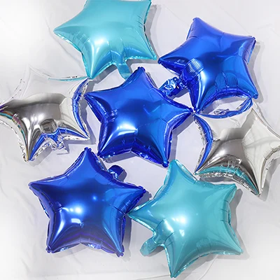 3 colors star 10pcs 14 шт./компл. 16 дюймов русские письмо с днем рождения фольги Воздушные шары золото серебро День рождения надувные декорации для вечеринки воздушные шары поставки русские неоновые стикеры набор JL0128 - Цвет: 3 colors star 10pcs