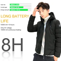 new mens cotton clothing jacket heating clothing jacket heating cotton clothing usb heating three speed thermostat fastdelivery