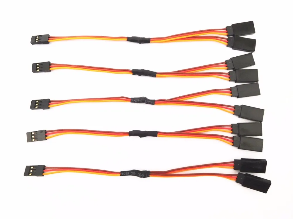 100 шт. 150 мм/300 мм 22AWG сервопривод Y-образный Удлинительный кабель штекер-гнездо для