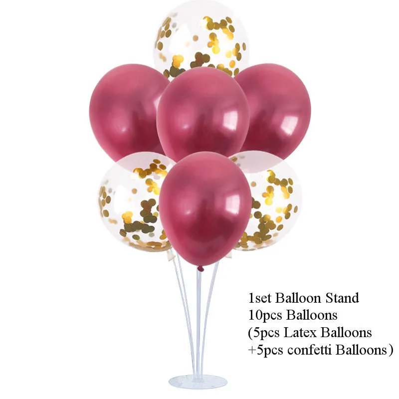 stand ballon set 7 2 комплекта свадебные шары для украшения подставка держатель воздушных шаров Колонка для взрослых детей воздушные шары для дня рождения вечеринки Декор для дома/сада Babyshower - Цвет: stand ballon set 7