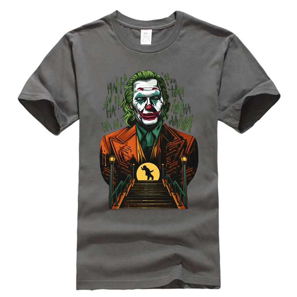 Темно-серый Reborn Clown Arthur Fleck Joaquin Phoenix Can You Call Me Joker черная футболка с фигуркой - Цвет: Темно-серый