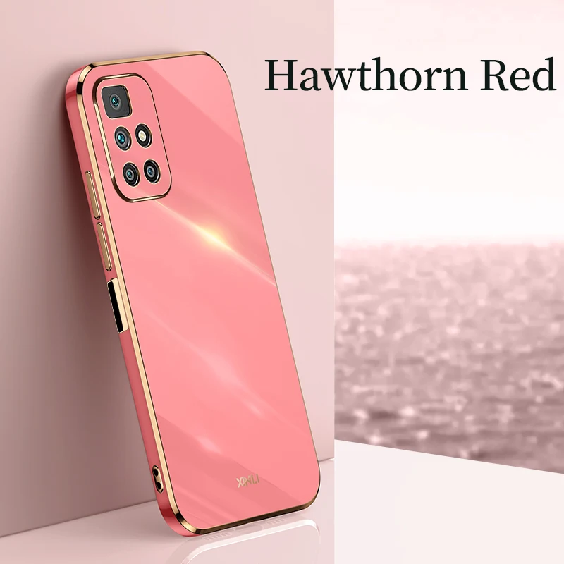 

For Redmi 10 Case Fashion Plating Glossy Slim Soft Silicone Rubber Back Cover Phone Case For Xiaomi Redmi10 Redmi 10