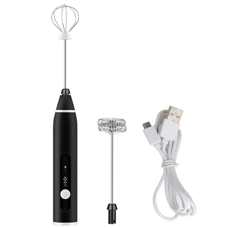 

Электрический яичный венчик для взбивания вспениватель молока напиток Кофе USB подзарядка мини ручка мешалка практичный Кухня Пособия по ку...