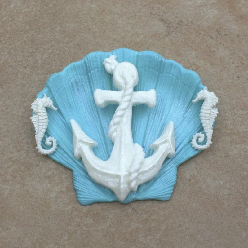 Силиконовая форма с якорем для украшения тортов кексов сахарного ремесла