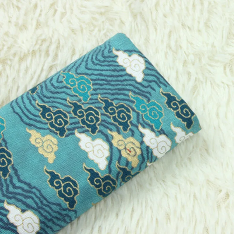 Импортная хлопковая льняная ткань на половину Ярда японский мягкий бриз