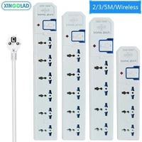 multiple eu plug power strip socket 13456 way universal electrical outlets 235m cord wireless safety door network filter