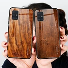 Для Samsung A32 4G чехол A325F из дерева и стекла телефонные чехлы для Samsung Galaxy A32 2021 A52 задняя крышка A72 5G A42 A326B A526B