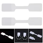 100 шт белые пустые Ювелирные изделия ценники бумажные ценовые этикетки практичное ожерелье кольцо висячий Размер ювелирные изделия Липкая цена бирки для демонстрации