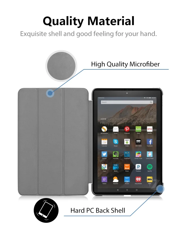 Магнитный чехол-подставка из искусственной кожи чехол для Amazon Fire HD 10 10 дюймов чехол для планшета fire hd 10 чехол+ подарок
