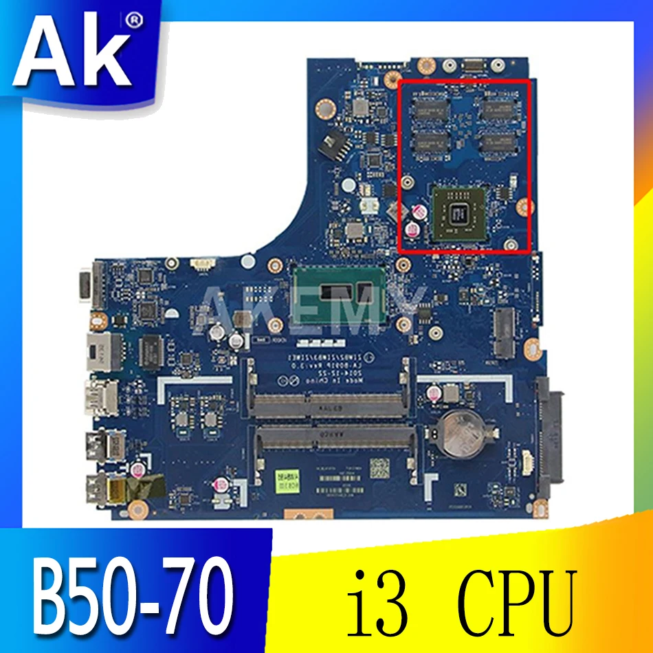 

LA-B091P Mainboard For Lenovo B50-70 B50-80 N50-70 N50-80 Laptop motherboard With i3 CPU R5 M230 2GB-GPU 100% Fully Tested