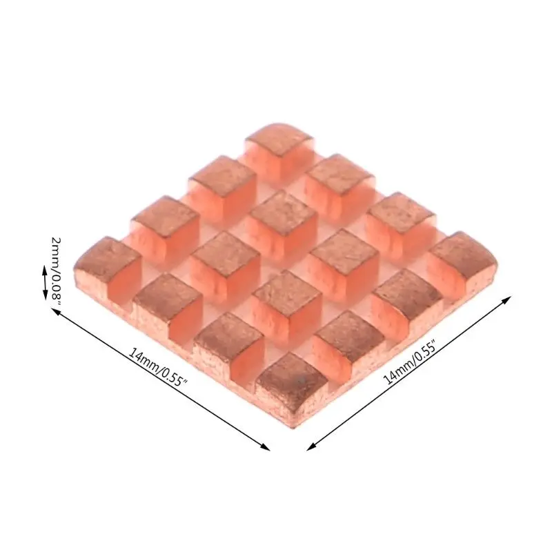 8 Pcs Copper Heat Sink Back Heatsink Cooler For DDR VGA RAM Memory IC Chipset Cooling VDX99 | Компьютеры и офис