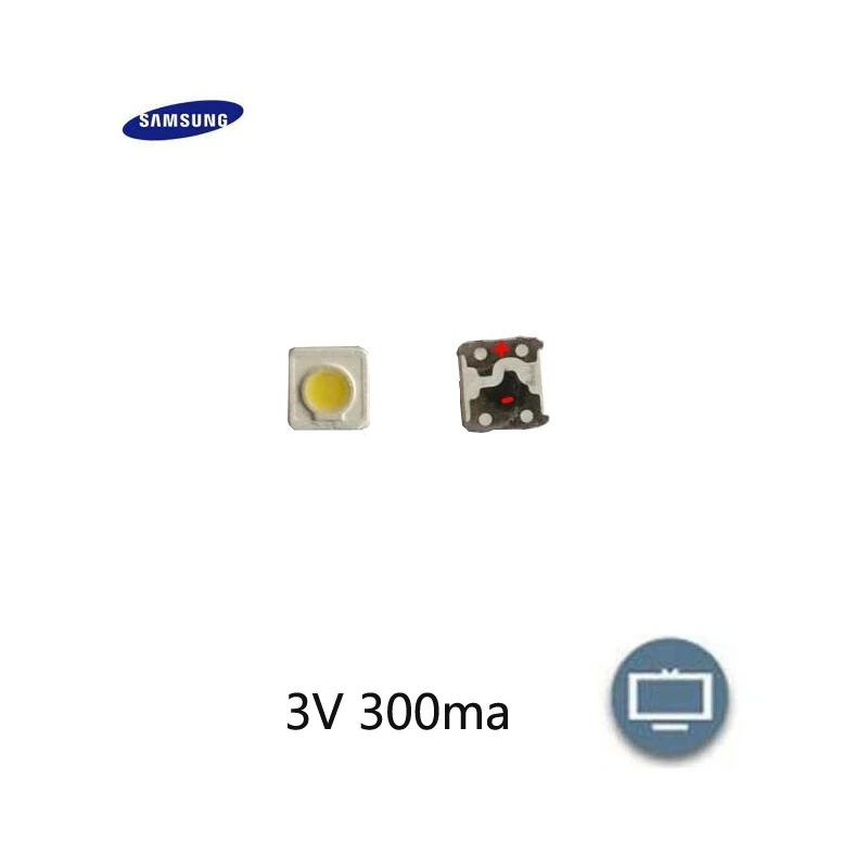 5000 штук Samsung LED ТВ Подсветка SMD 1 Вт 3537 3535 светодиодный холодный белый 3V 300ma для
