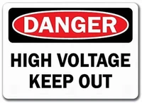 danger sign high voltage keep outsuitable for your barcaferestaurantkitchenswimming poolhotelclubgarage