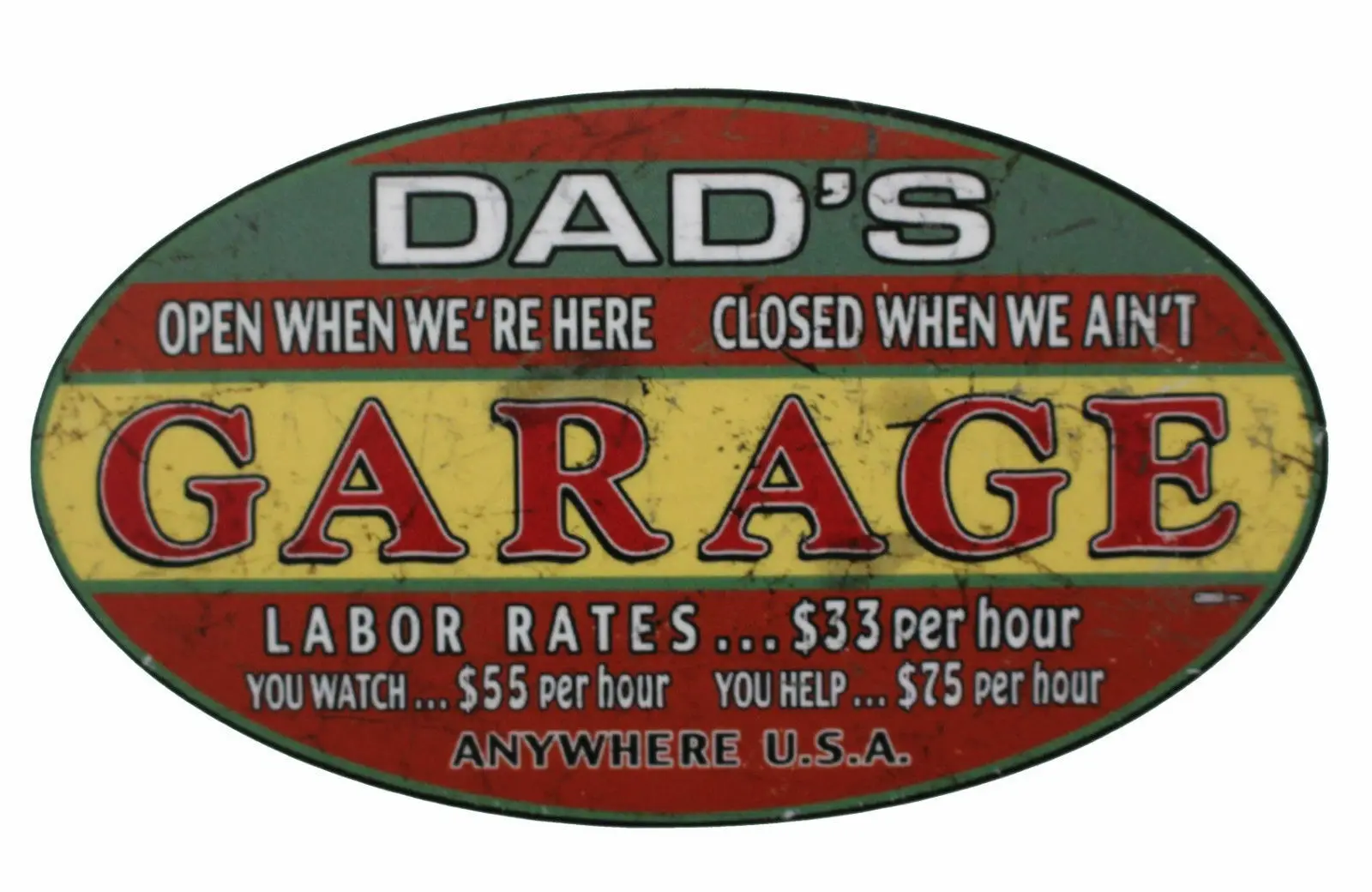 

Retro Aufkleber Dads Garage Old School Motorcycles Sticker Retro Vintage