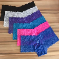 3 pieces a pack ladies lace panties sexy underwear women boyshorts thin underpants lingerie see through culottes femme briefs