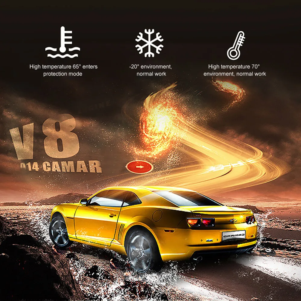 

AOSHIKE Car Tire Pressure System TPMS Digital LCD Display Solar OR USB Car Wireless 4 Internal Sensor For SUV