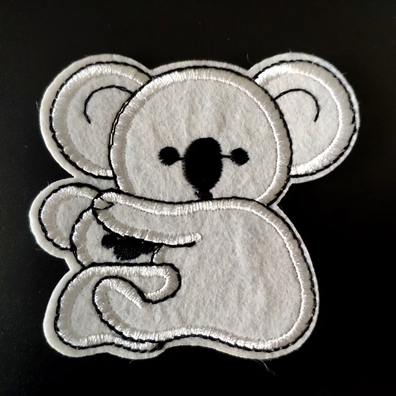 Diy вышитый значок koala для одежды нашивка с утюгом милые нашивки животными Значки