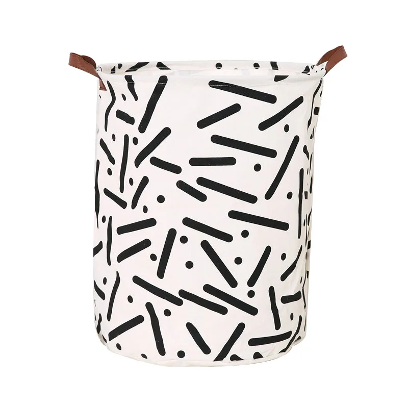 

Складная корзина для белья, холщовая круглая корзина для хранения, большие корзины, корзина для одежды и игрушек, ведро, органайзер, сумка дл...