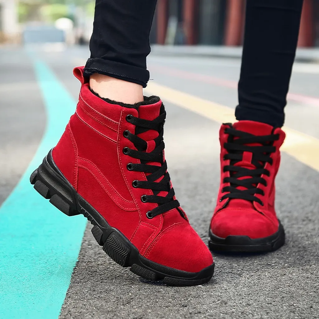 Женские зимние теплые Нескользящие ботинки обувь для женщин хлопковая с высоким