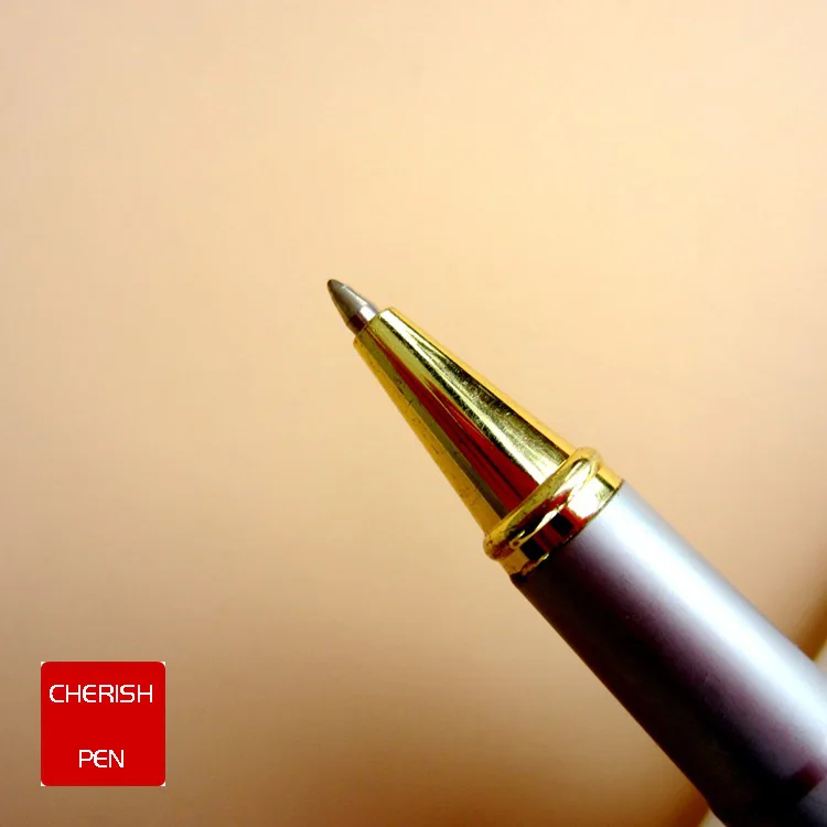 Jinhao 9009 Роскошная золотая шариковая ручка с алмазным зажимом гладкая