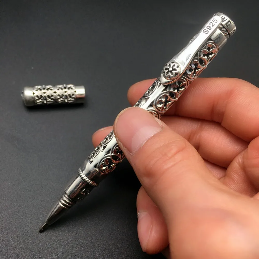 BOCAI S925silver Шариковая ручка для мужчин и женщин в винтажном стиле Элегантный S925