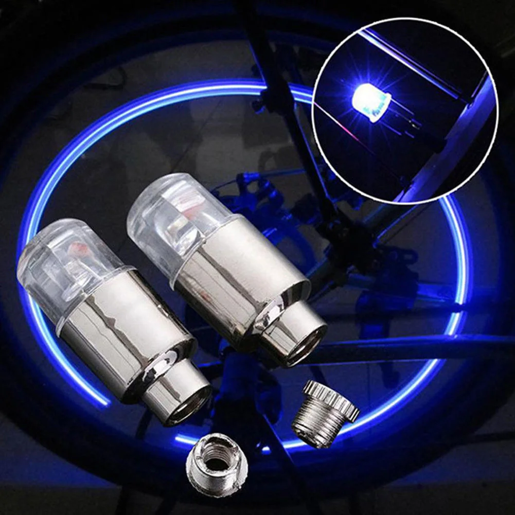 

Bike Car Motorcycle Wheel Tire Tyre Valve Cap Alloy Neon LED Lamp Flash Tyre Wheel Valve Cap Light Auto Tires Accessories