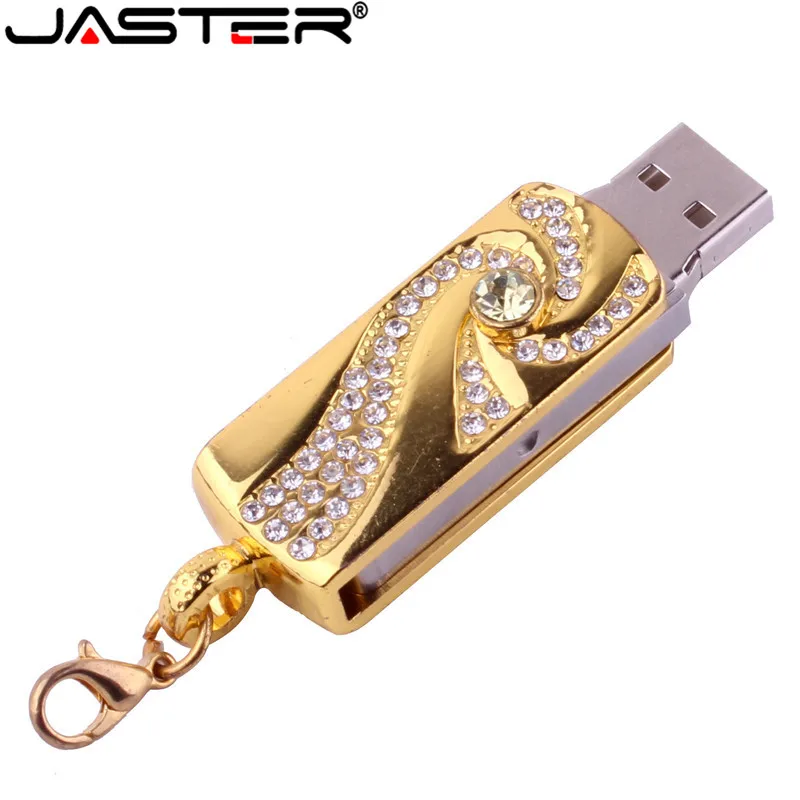 JASTER USB2.0 4 ГБ 8 16 32 64 милые блестящие стразы Алмазный флешка карта памяти USB флеш