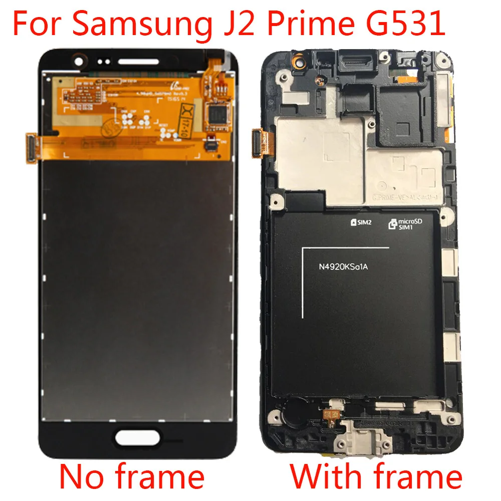 ЖК-дисплей с рамкой для телефона Samsung Galaxy Grand Prime G531 G531F G531H 5 0 дюйма сенсорный экран