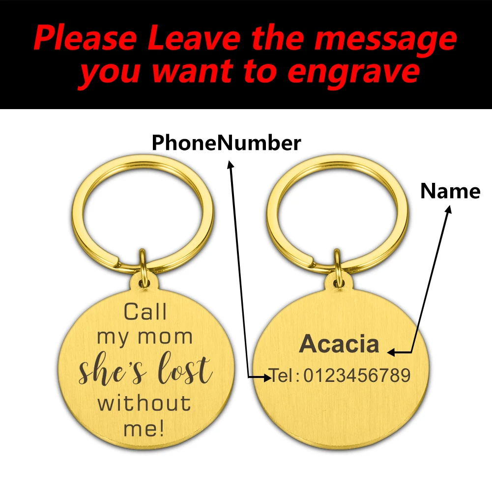 Именной идентификационный жетон с гравировкой для защиты от потери собаки